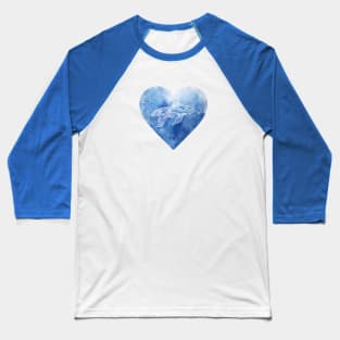 Fish in blue heart Baseball T-Shirt